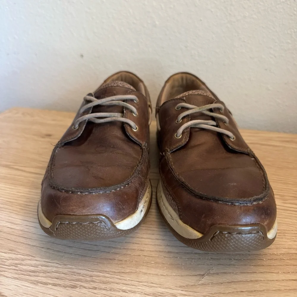 Dunham Brown Leather Dunham Boat Captain Shoes Mens Size 11 B Lace‎ Up Comfort